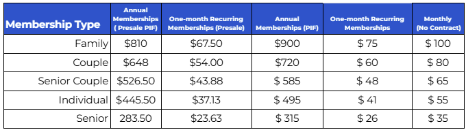 Main Pricing